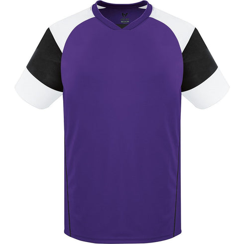 Russell Athletic Youth Mundo Jersey (322861-C), Color 'Purple/Black/White'
